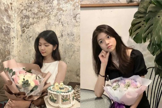 Chim to làm em cười tít mắt liền