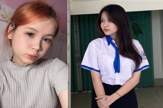 Nữ sinh yêu kiều thích thú với không gian thân mật